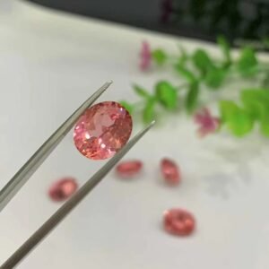 Lab-Grown Padparadscha Sapphire – Oval Cut Loose Gemstone