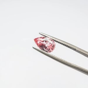 Lab-Grown Padparadscha Sapphire – Pear Cut Loose Gemstone (2)
