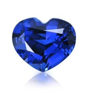 Lab-Grown Royal Blue Sapphire – Heart Cut Loose Gemstone