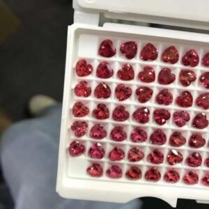 Lab-Grown Padparadscha Sapphire – Heart Cut Loose Gemstone