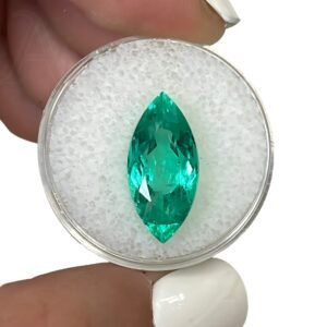 Lab-Grown Emerald – Marquise Cut Loose Gemstone