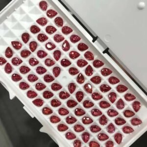 Lab-Grown Padparadscha Sapphire – Pear Cut Loose Gemstone