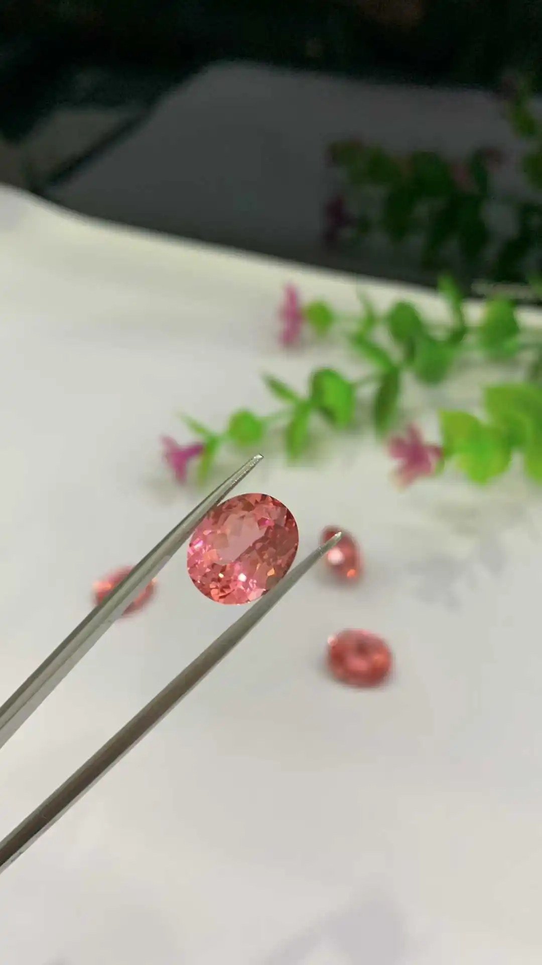 Lab-Grown Padparadscha Sapphire – Oval Cut Loose Gemstone