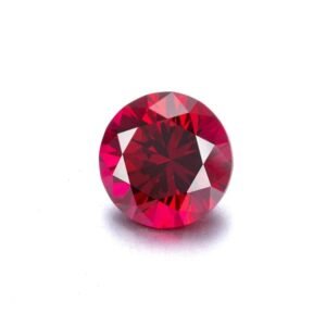 Lab-Grown Pigeon Blood Ruby – Round Cut Loose Gemstone