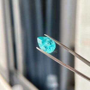 Lab-Grown Paraiba – Pear Cut Loose Gemstone