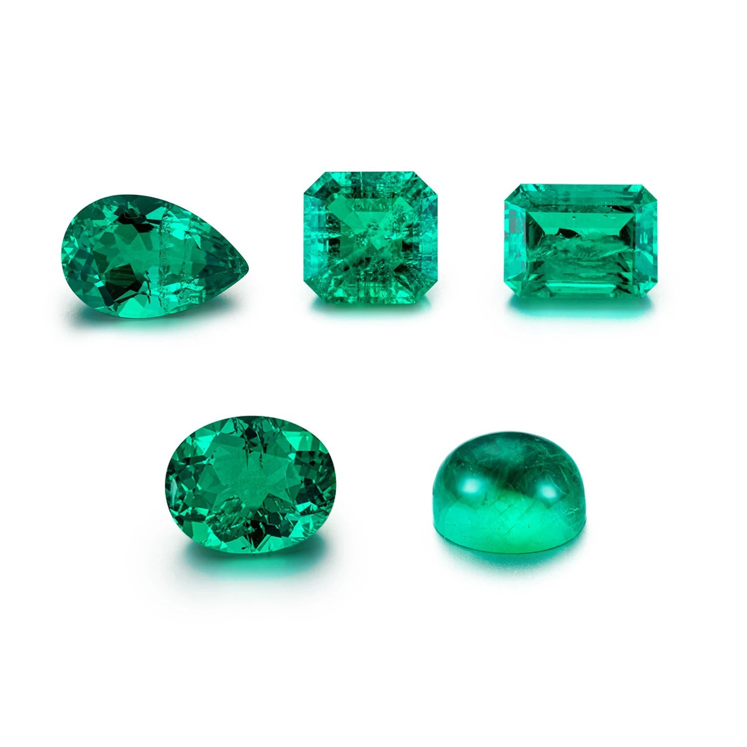 Lab-Grown Emerald – Pear Cut Loose Gemstone