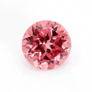 Lab-Grown Padparadscha Sapphire – Round Cut Loose Gemstone (Premium 5A)