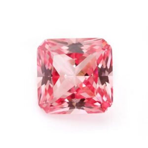 Lab-Grown Padparadscha Sapphire – Princess Cut Loose Gemstone