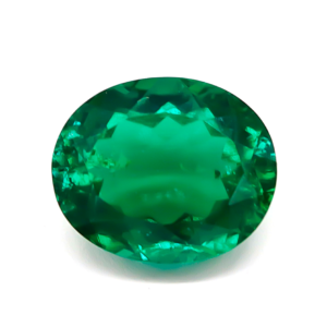Lab-Grown Zambian Emerald – Oval Cut Loose Gemstone