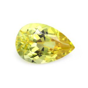 Lab-Grown Yellow Sapphire – Pear Cut Loose Gemstone