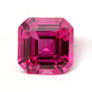 Lab-Grown Pink Sapphire – Asscher Cut Loose Gemstone