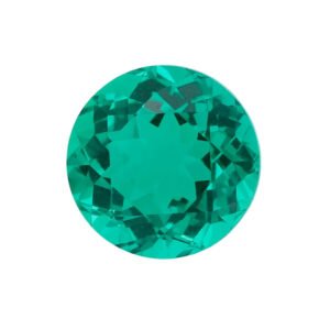 Lab-Grown Colombian Emerald – Round Cut Loose Gemstone
