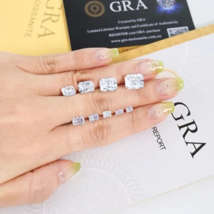 GRA Certified Moissanite – Radiant Cut Loose Stone (2)