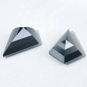 GRA Certified Moissanite Black – Kite Cut Loose Stone (2)