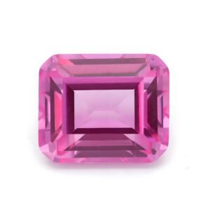 Lab-Grown Pink Sapphire – Emerald Cut Loose Gemstone