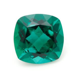 Lab-Grown Zambian Emerald – Cushion Cut Loose Gemstone (Select)