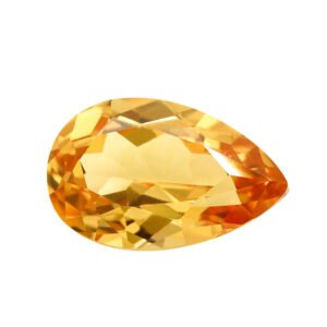 Lab-Grown Yellow Sapphire – Pear Cut Loose Gemstone (Precision Cut)